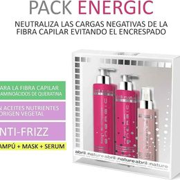 Energic - Anti-Frizz Pack Champú, Mascarilla y Sérum Energic Pack Abril Et Nature 550 ml.