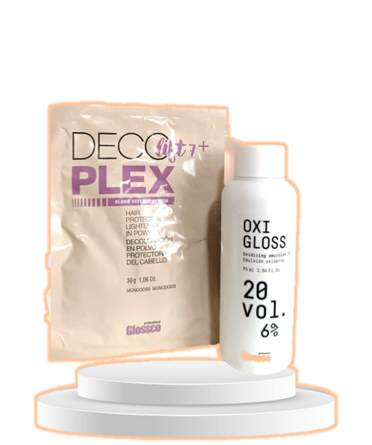 Deco Plex Lift 7 sobre 30g + Oxigloss 75 ml. KIT Glossco
