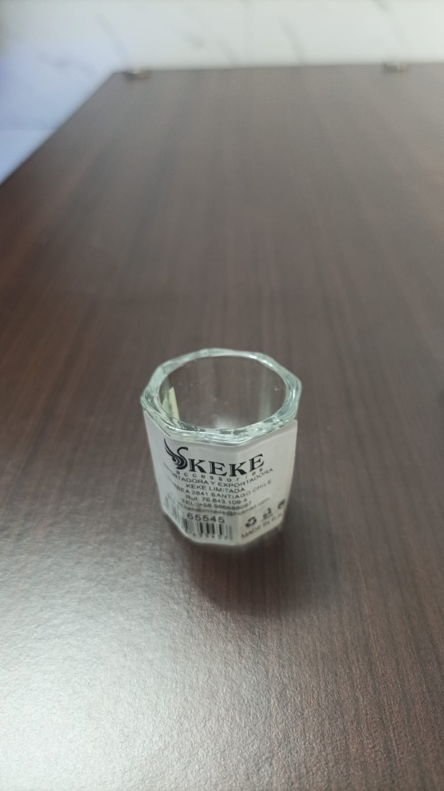 pocillo de vidrio para uñas