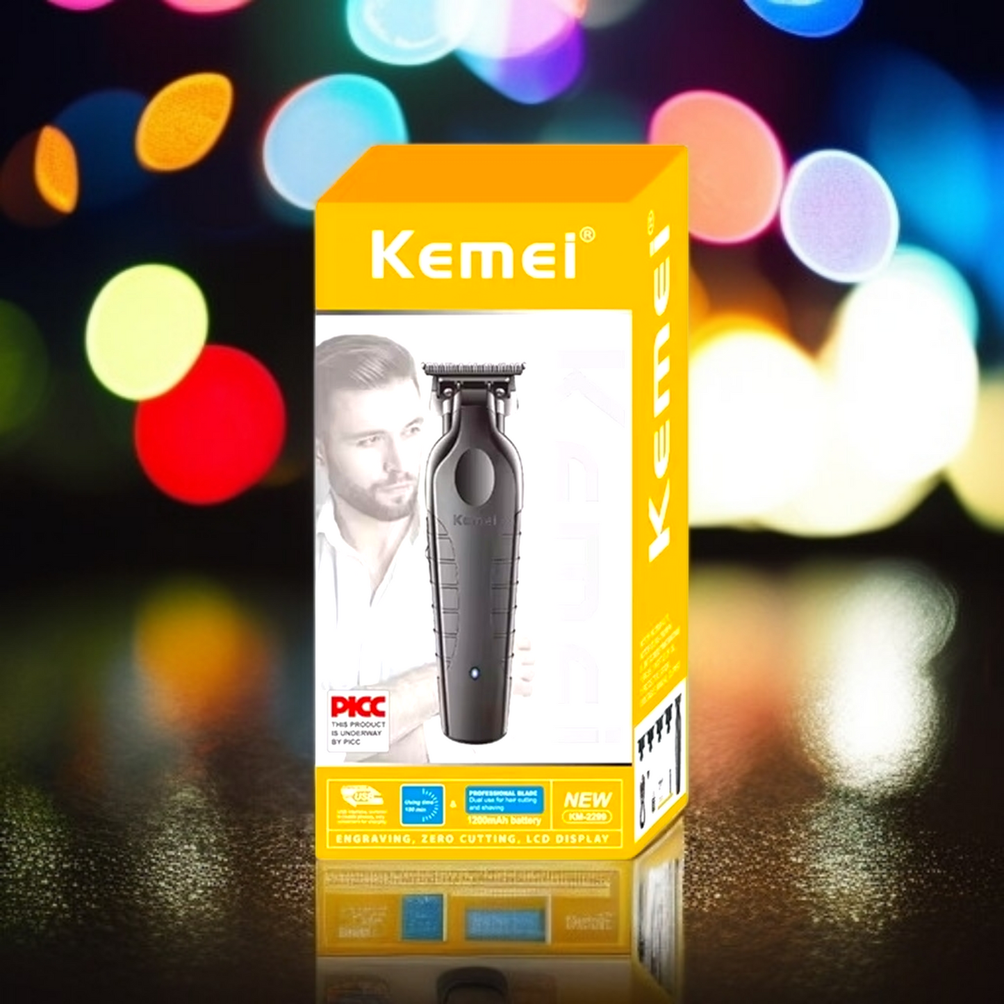 Pack Barberia Trimmer KM 2299 y Shaver KM 1102.