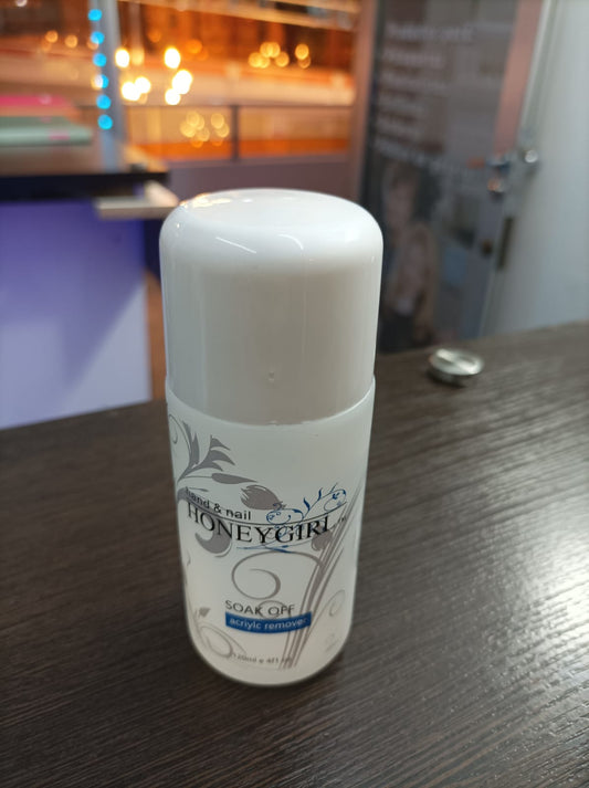Removedor de Acrilico Soak Off HoneyGirl 120ML.