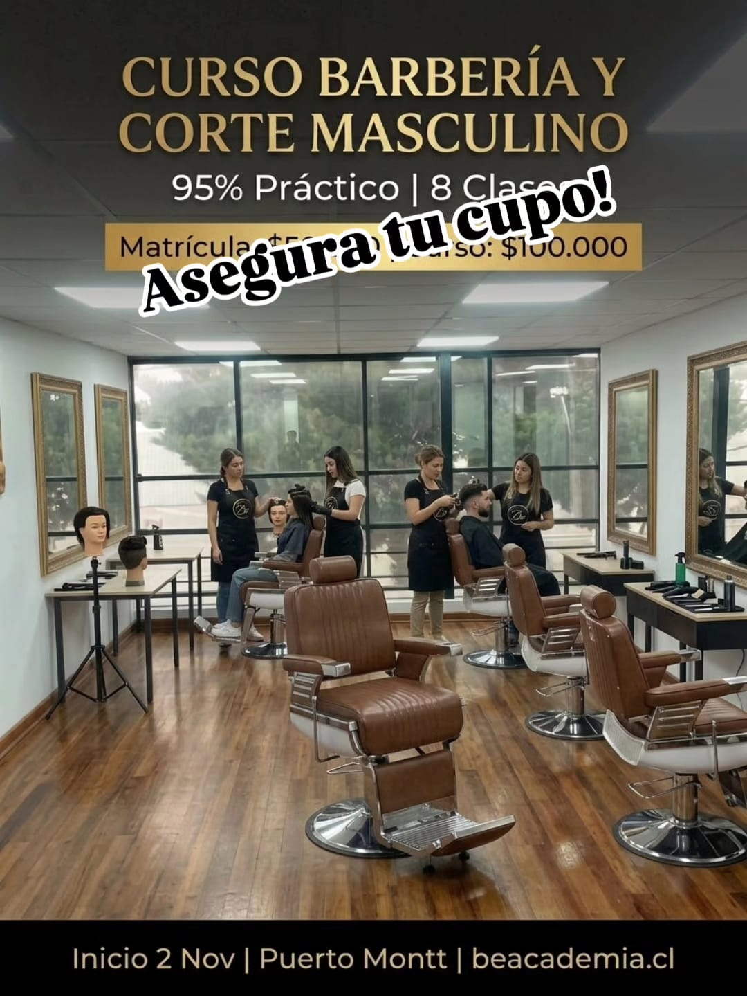 Barbería y Corte Masculino | Noviembre 2026 · Matrícula