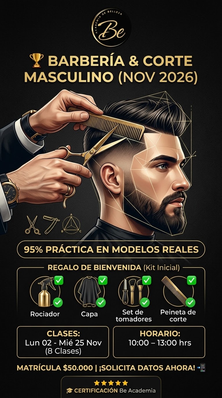 Barbería y Corte Masculino | Noviembre 2026 · Matrícula