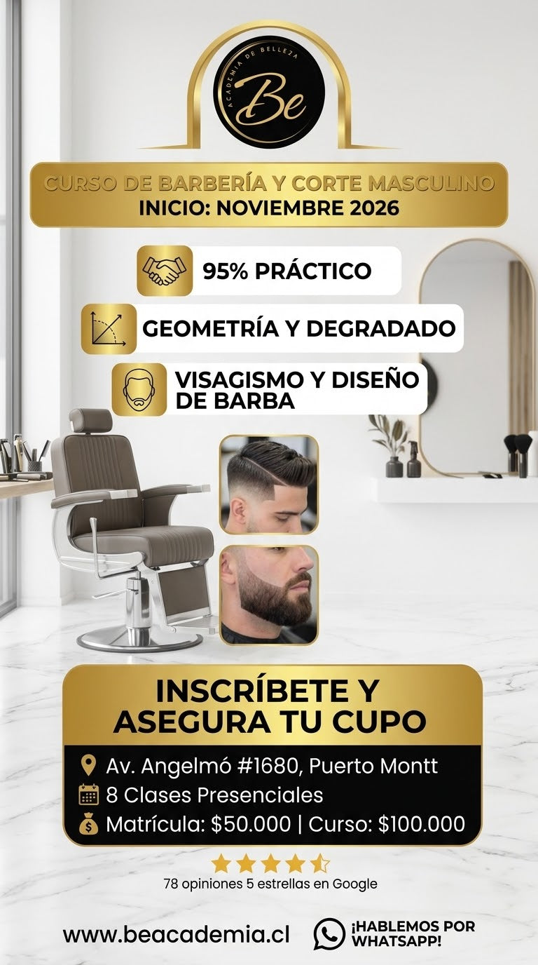 Barbería y Corte Masculino | Noviembre 2026 · Matrícula