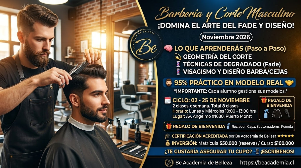Barbería y Corte Masculino | Noviembre 2026 · Matrícula