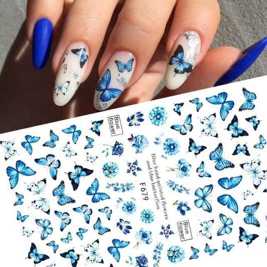 Buterfly Nail stiker uñas